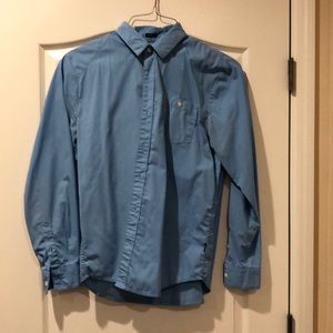 Blue Volcom Button Up